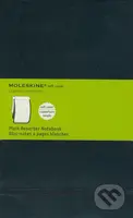 Moleskine - stredný čistý reportérsky zápisník (mäkká čierna väzba)