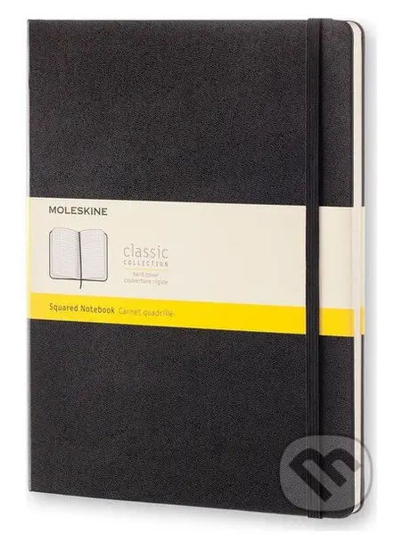 Moleskine - čierny zápisník (veľký, štvorčekovaný)