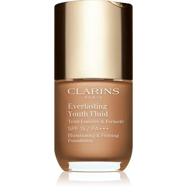 Clarins Everlasting Youth Fluid Foundation rozjasňující make-up SPF 15 odstín 113 Chestnut 30 ml