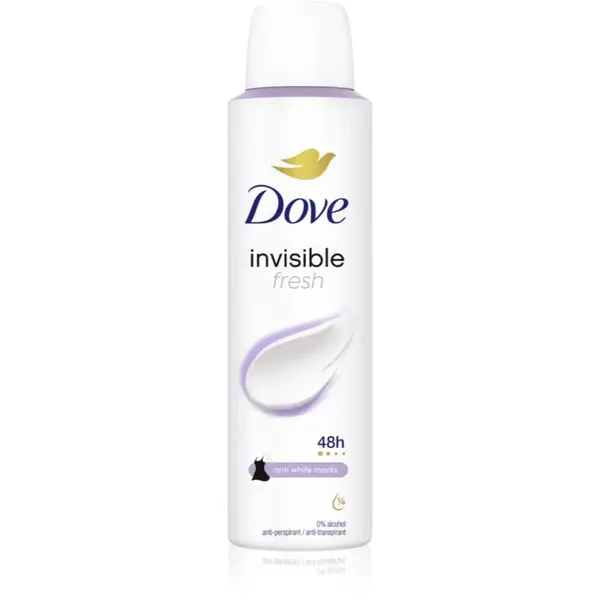 Dove Invisible Fresh deodorant ve spreji proti bílým skvrnám 150 ml