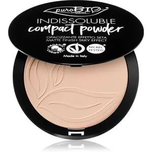 puroBIO Cosmetics Indissouble kompaktní pudr s matným efektem odstín 01 9 g