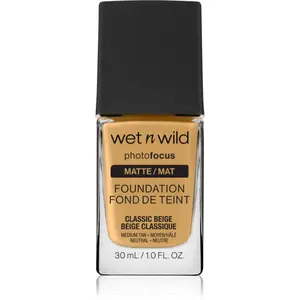 Wet n Wild PhotoFocus matující fluidní make-up odstín Classic Beige 30 ml