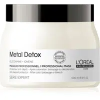L’Oréal Professionnel Serie Expert Metal Detox hloubkově vyživující maska pro barvené a poškozené vlasy 500 ml