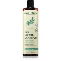 Folk & Flora Verbena hydratační šampon pro podporu růstu vlasů 400 ml
