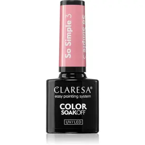 Claresa SoakOff UV/LED Color So Simple gelový lak na nehty odstín 3 5 g