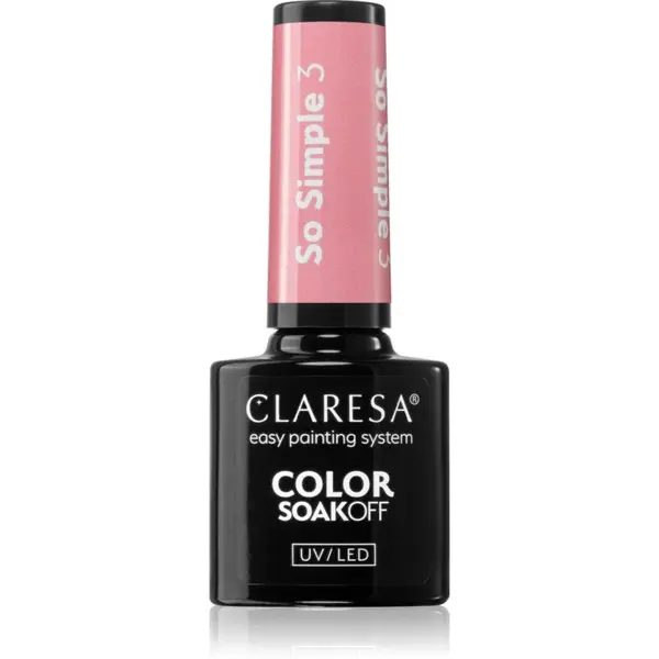 Claresa SoakOff UV/LED Color So Simple gelový lak na nehty odstín 3 5 g