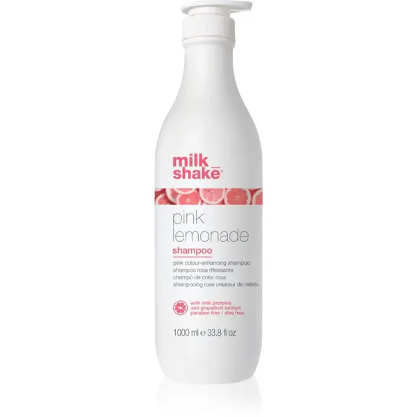 milk_shake® Pink Lemonade tónovací šampon pro blond vlasy odstín Pink 1000 ml