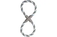 Flamingo hračka provazová smyčka - modrá 38 cm x 15 cm x 3 cm