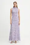 Šaty Rotate fialová barva, maxi, přiléhavé, 1147971429
