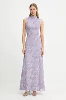 Šaty Rotate fialová barva, maxi, přiléhavé, 1147971429