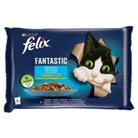 Felix Fantastic lahodný výber so zeleninou v želé - s lososom a cuketou 12 x (4 x 85 g)
