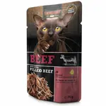 Leonardo hovězí s extra trhaným hovězím - kapsičky 70 g