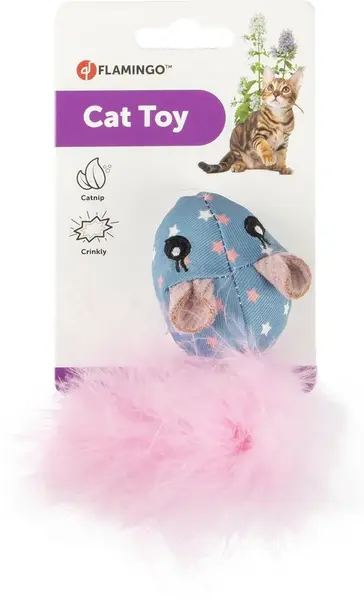 Flamingo Winny hračky pre mačky Myš (14 cm)