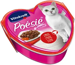 Vitakraft Poésie Sauce s hovädzím mäsom a mrkvou pre mačky 85 g