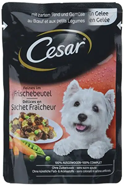 Cesar kapsičky s hovädzím a zeleninovým ragú 100 g