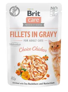 Brit Care Cat Fillets in Gravy - Chicken 24 x 85 g