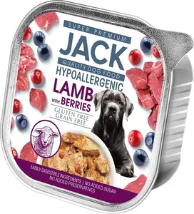 Jack hypoalergenní paštika - jehněčí s bobulemi 150 g