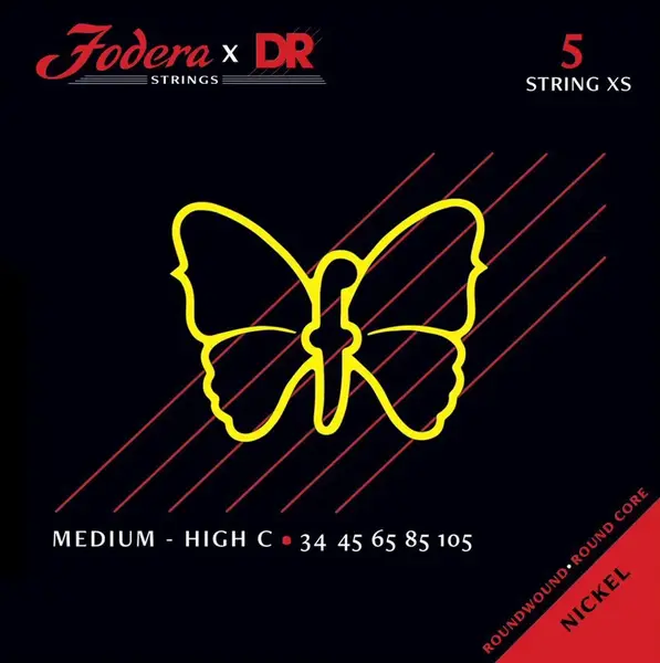 DR Strings Fodera Stainless Steel 5 Medium XS (High C) 34105