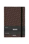 Zápisník BOSS Monogram A5 hnědá barva