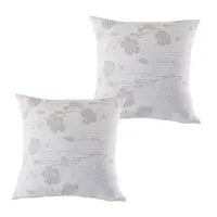 Sada 2 ks povlaků na polštářky SOFIA béžová 40 x 40 cm