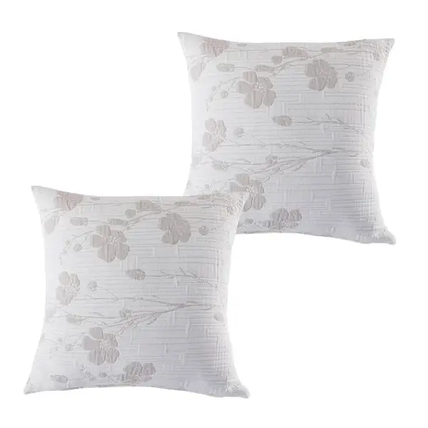 Sada 2 ks povlaků na polštářky SOFIA béžová 40 x 40 cm