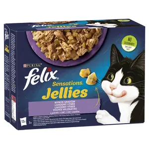 Felix Fantastic lahodný výběr v želé - s krútou, jehněčím, makrelou a sleděm 12 x 85 g