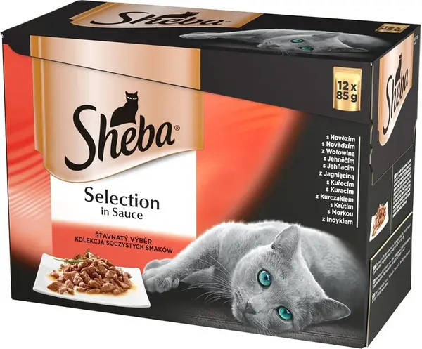 Sheba Selection kapsičky, výběr masa 12 x 85 g