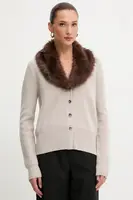 Vlněný kardigan Blugirl Blumarine dámský, béžová barva, RF5050.MA500