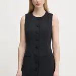 Šaty Abercrombie & Fitch černá barva, mini, KI159-5575