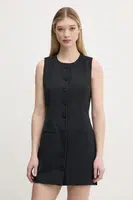 Šaty Abercrombie & Fitch černá barva, mini, KI159-5575