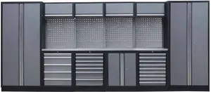 Sestava dílenského nábytku Procarosa PROFI L-III Pracovní deska: nerezová