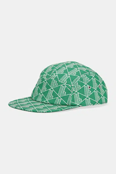 Bavlněná baseballová čepice Lacoste zelená barva, RK0763