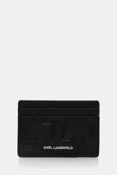 Kožené pouzdro na karty Karl Lagerfeld K/LOOM