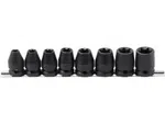 BGS Technic BGS 9779 Nástrčné hlavice 1/2" E-Profil E10 ÷ E24, silové (Sada 8 dílů na kole