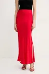 Sukně Twinset červená barva, maxi, 251TT2193