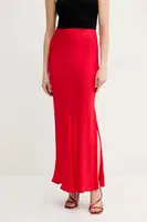 Sukně Twinset červená barva, maxi, 251TT2193
