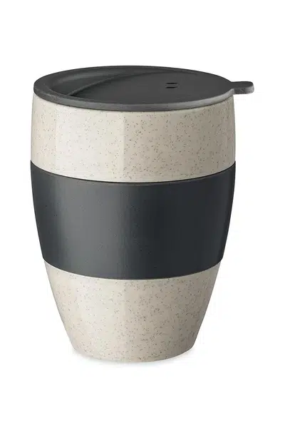 Termohrnek Koziol Aroma To Go 2.0 Nature 400 ml černá barva