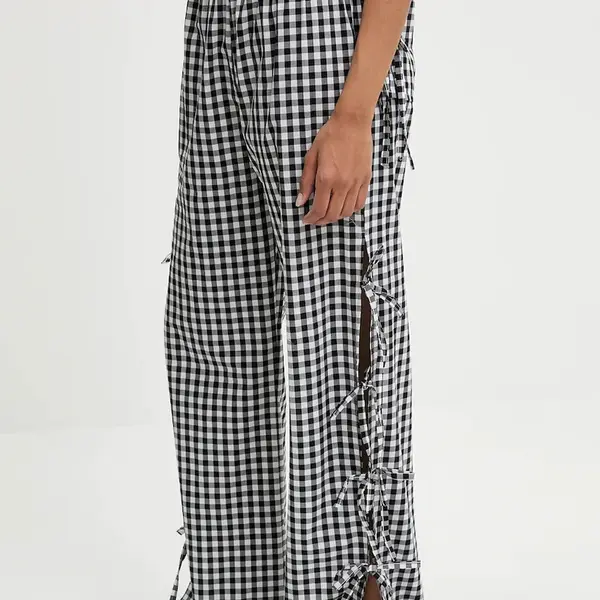 Bavlněné kalhoty Answear.LAB dámské, černá barva, high waist