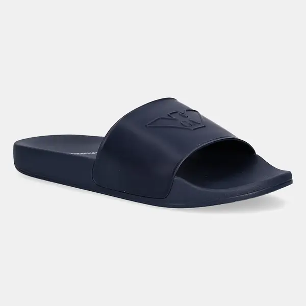 Dětské pantofle Emporio Armani tmavomodrá barva, XYPS09 XOZ24