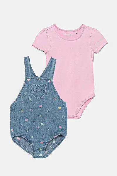 Kojenecká sada Guess růžová barva, S5GG13 K6YW4