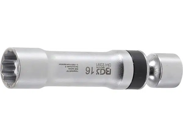 BGS Technic BGS 2391 Kloubová nástrčná hlavice 3/8" 12hranná 16 mm na zapalovací svíčky, s