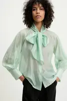 Košile Answear.LAB dámská, tyrkysová barva, regular