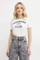 Bavlněné tričko Weekend Max Mara bílá barva, 2515971051600