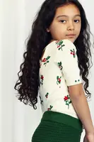 Dětské bavlněné tričko Mini Rodini Lingonberries béžová barva, 2522011311