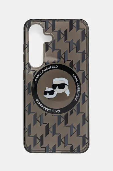 Obal na telefon Karl Lagerfeld Samsung Galaxy S25 černá barva, KLHMS25SHMCKMHK