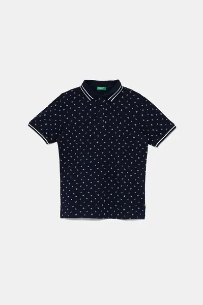 Dětská bavlněná polokošile United Colors of Benetton