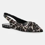 Baleríny Kennel & Schmenger Greta hnědá barva, s odkrytou patou, 51-12530