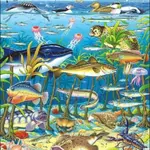 Puzzle MAXI - Zvířata v moři/60 dílků