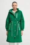 Parka MACKAGE zelená barva, přechodná, MAKAYLA