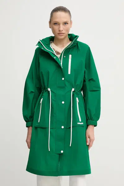 Parka MACKAGE zelená barva, přechodná, MAKAYLA